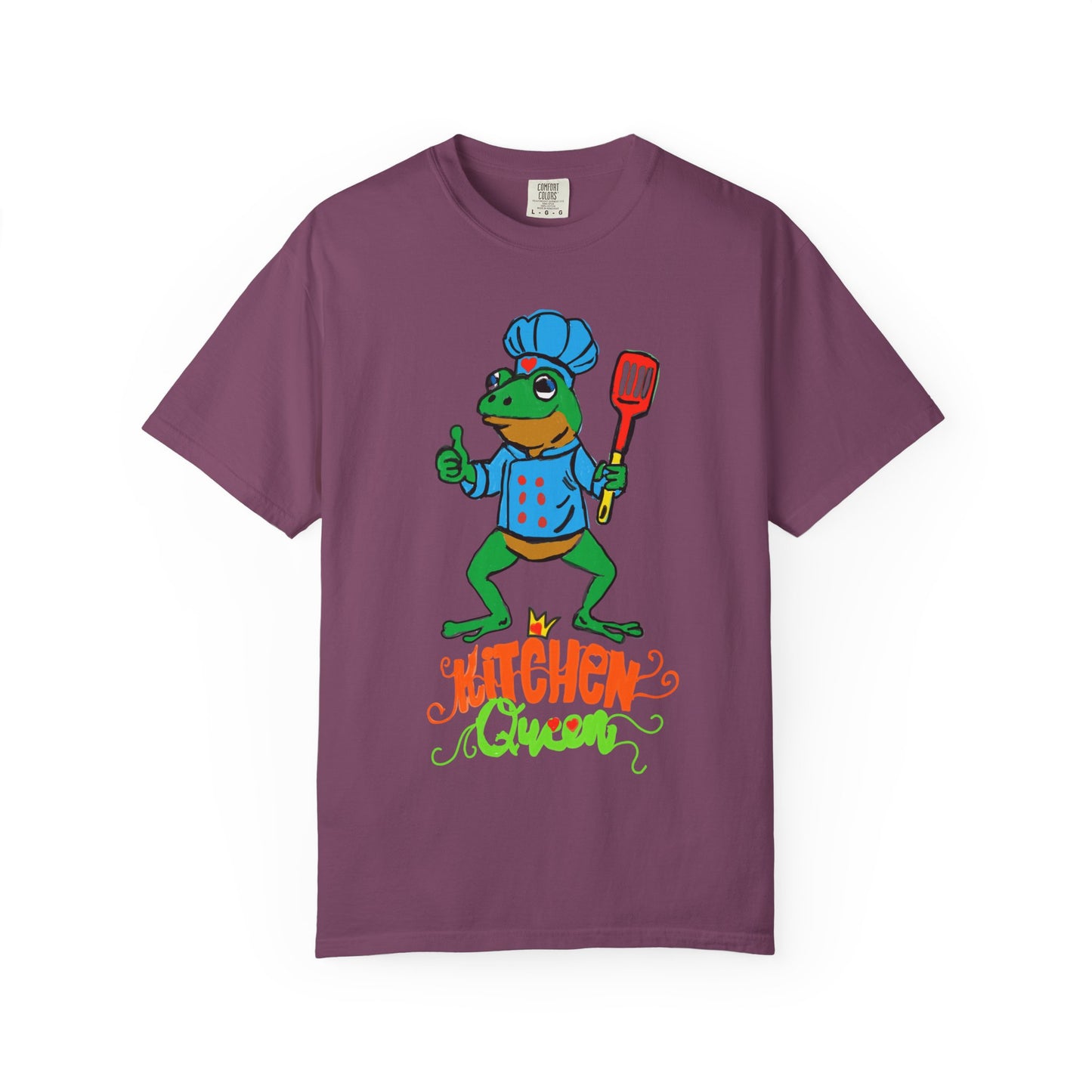 Kitchen Queen T-Shirt — Cute Frog Chef Graphic Unisex Tee