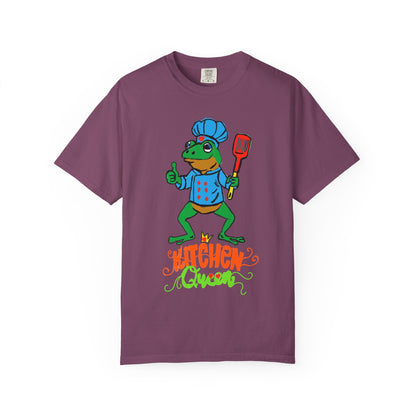 Kitchen Queen T-Shirt — Cute Frog Chef Graphic Unisex Tee