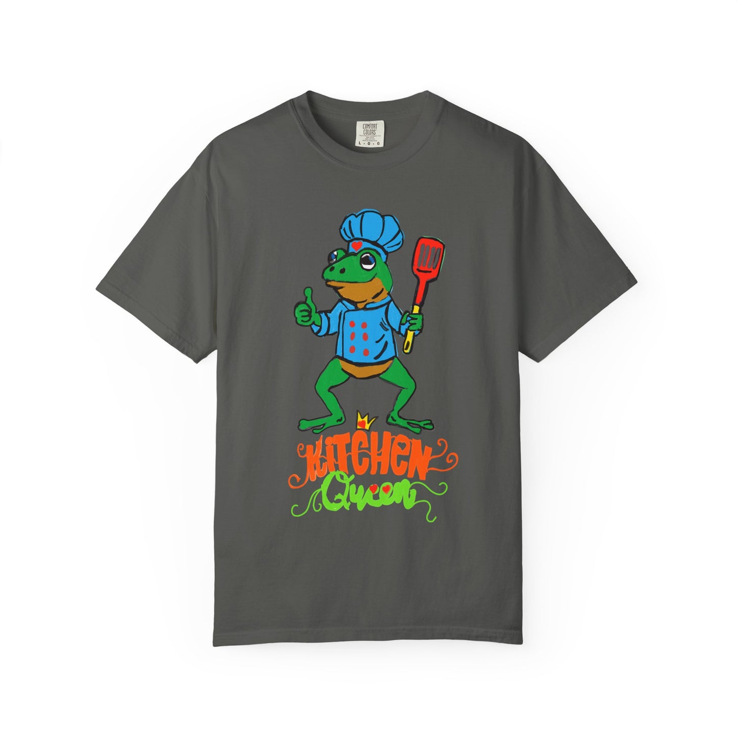 Kitchen Queen T-Shirt — Cute Frog Chef Graphic Unisex Tee