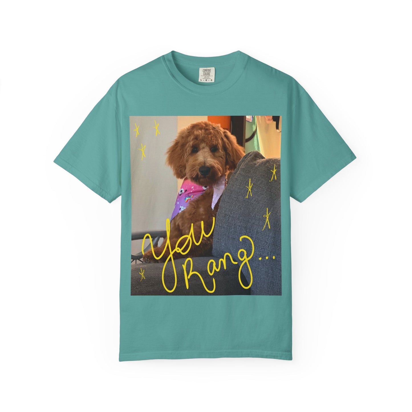 You Rang? Winston the Goldendoodle Graphic Tee
