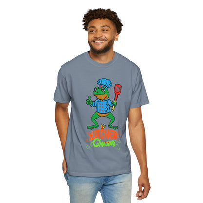 Kitchen Queen T-Shirt — Cute Frog Chef Graphic Unisex Tee