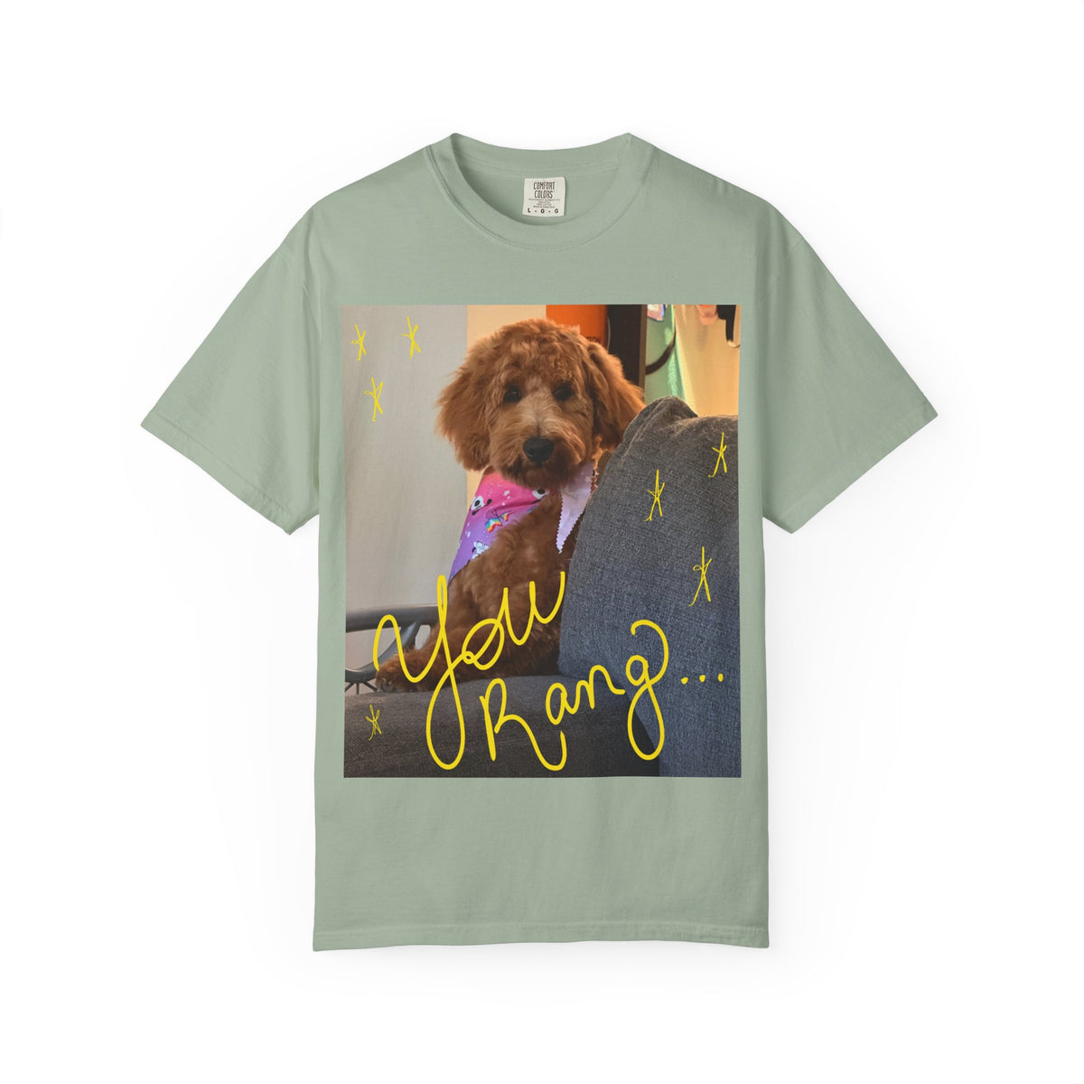 You Rang? Winston the Goldendoodle Graphic Tee