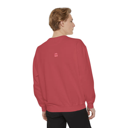 Men’s maroon sweatshirt in soft cotton with embroidered logo on the back
