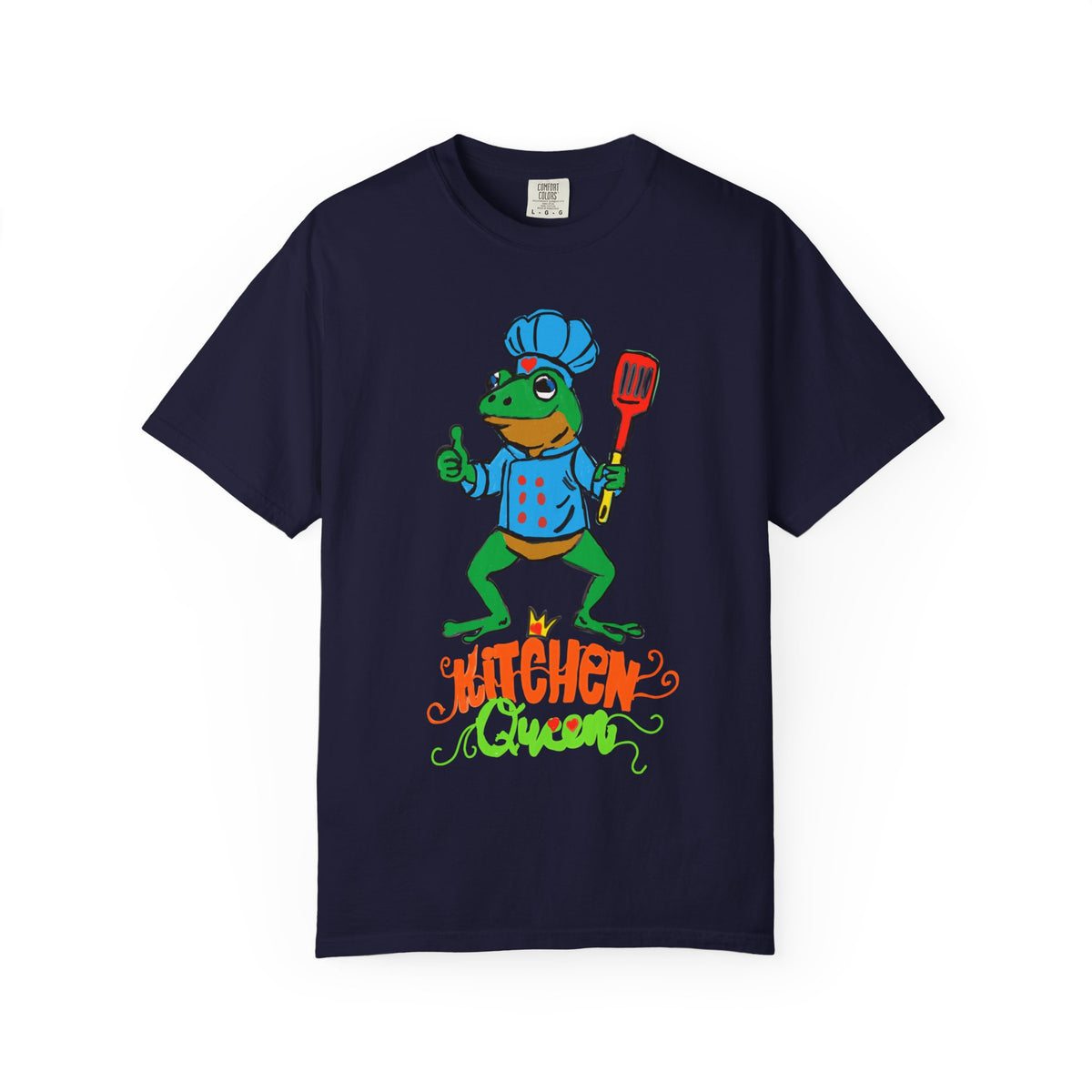 Kitchen Queen T-Shirt — Cute Frog Chef Graphic Unisex Tee