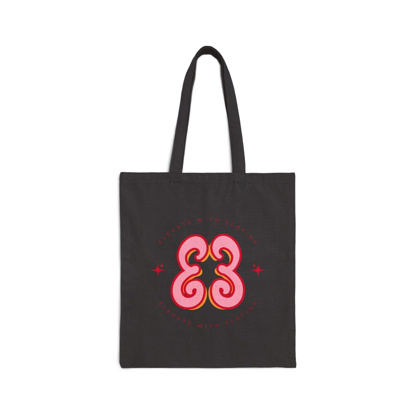 Retro “Going Out” Cotton Canvas Tote — Cute Pink 70s-Inspired Shopper Bag