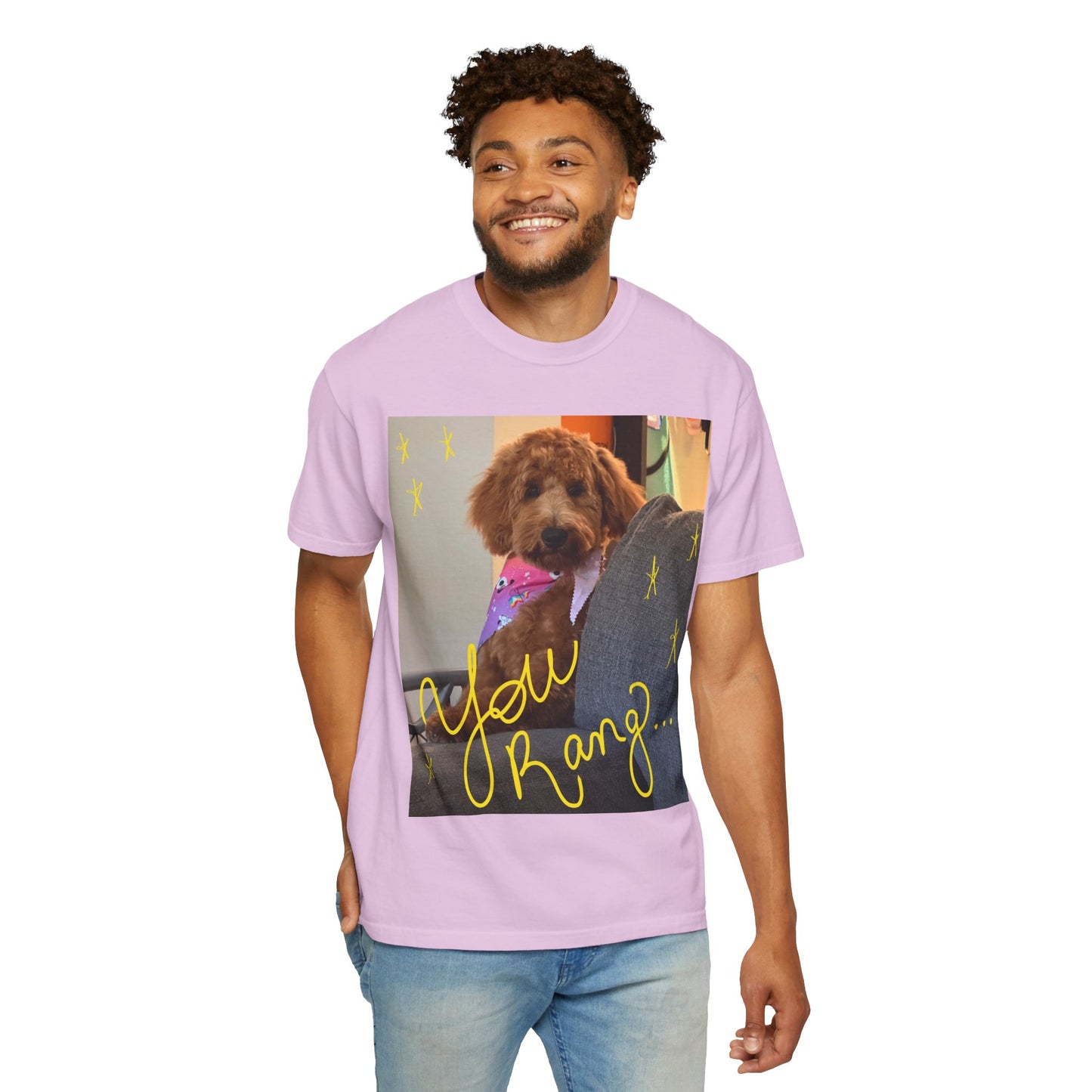 You Rang? Winston the Goldendoodle Graphic Tee
