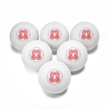 Ping Pong Balls — 'Elevate with Elofina' Logo Set (6-Pack)