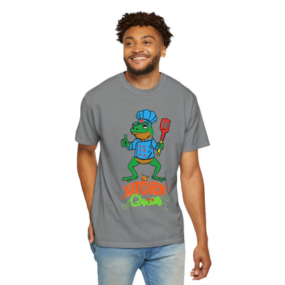 Kitchen Queen T-Shirt — Cute Frog Chef Graphic Unisex Tee
