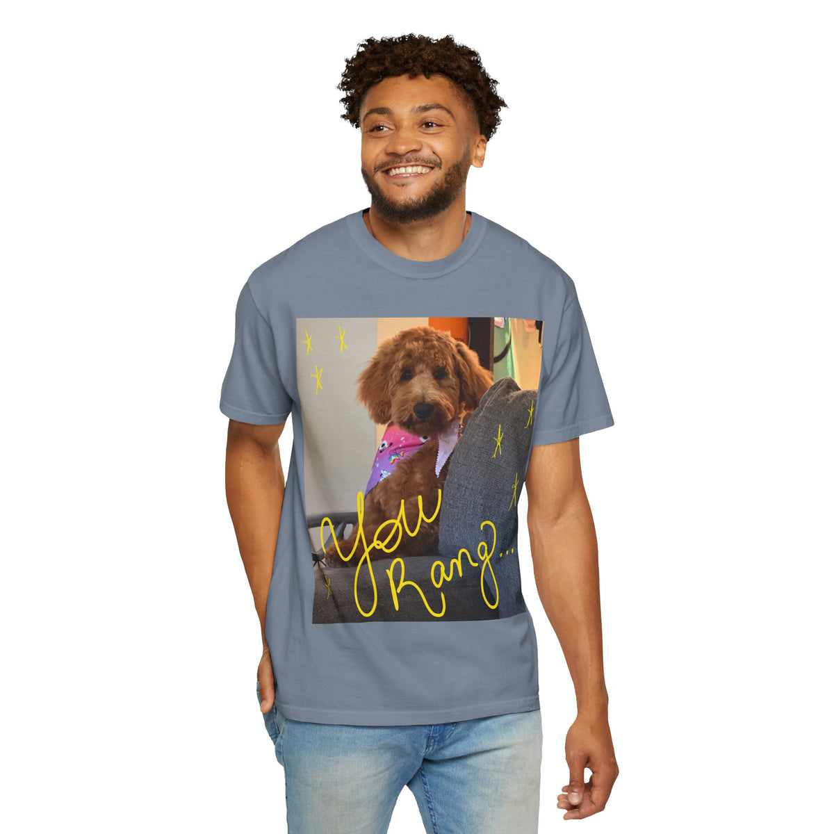 You Rang? Winston the Goldendoodle Graphic Tee