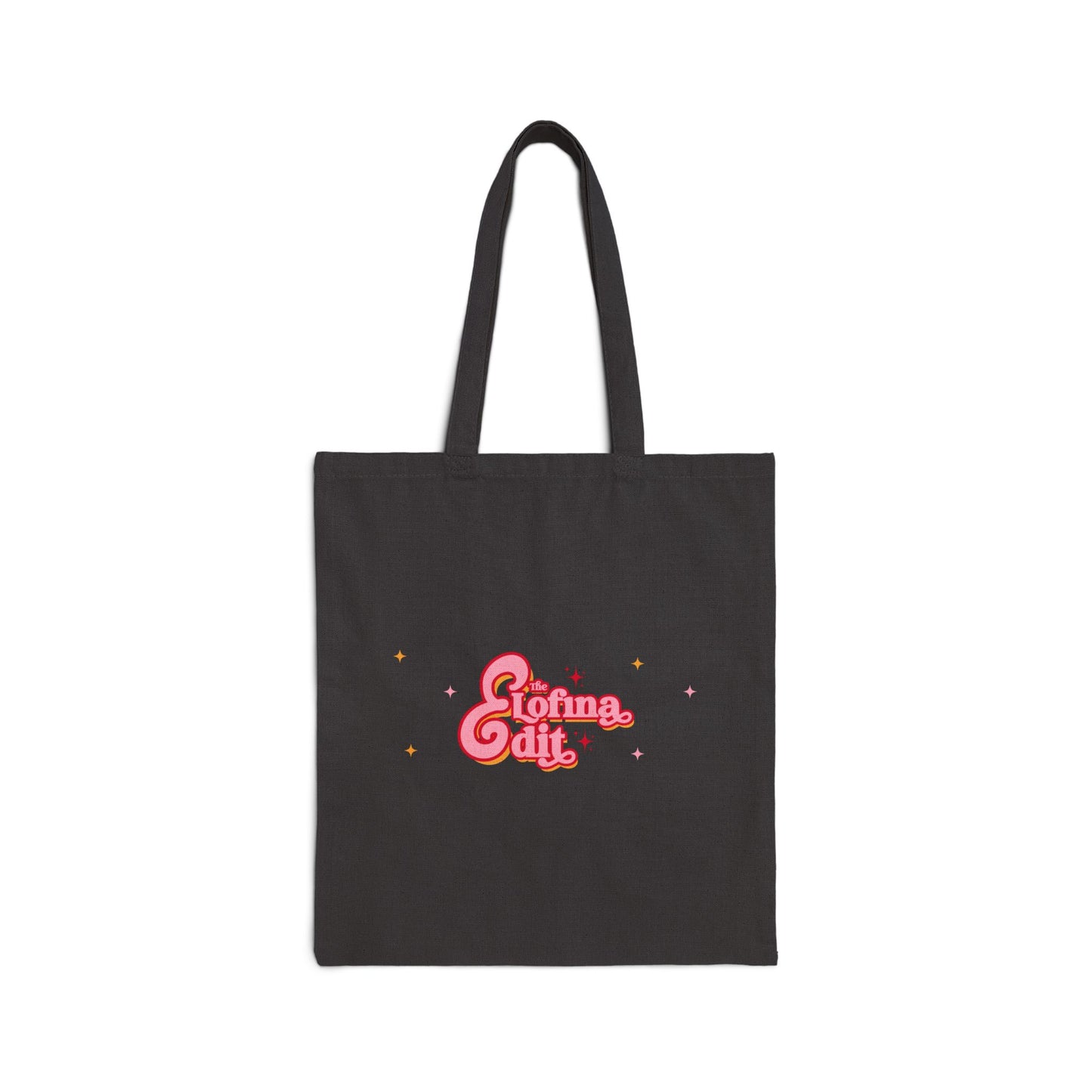 Retro “Going Out” Cotton Canvas Tote — Cute Pink 70s-Inspired Shopper Bag