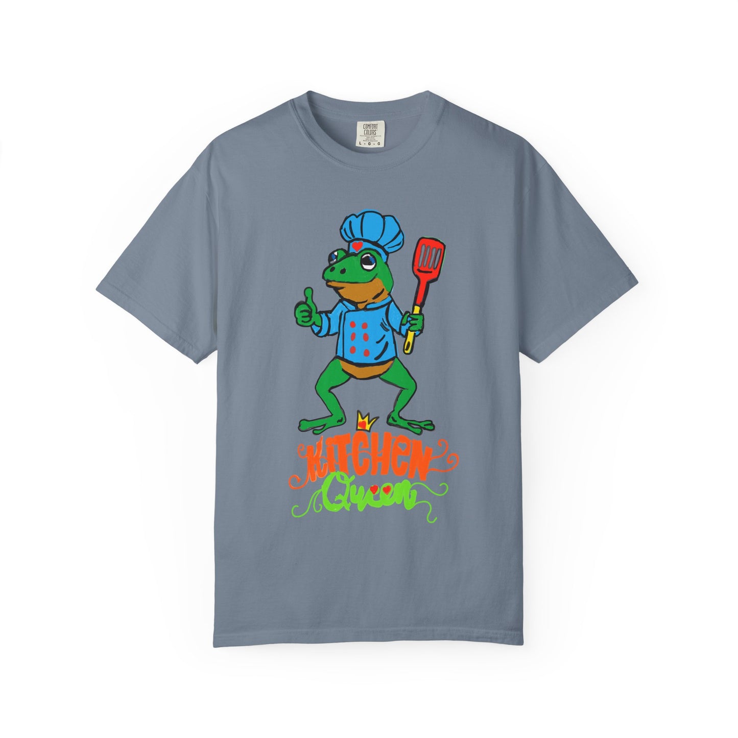 Kitchen Queen T-Shirt — Cute Frog Chef Graphic Unisex Tee
