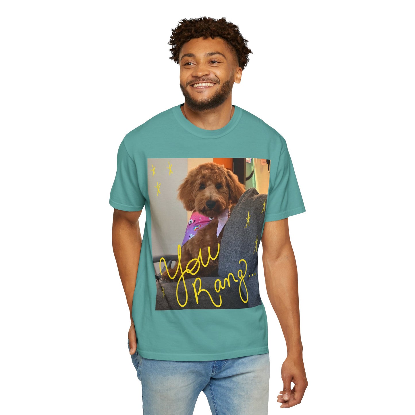 You Rang? Winston the Goldendoodle Graphic Tee