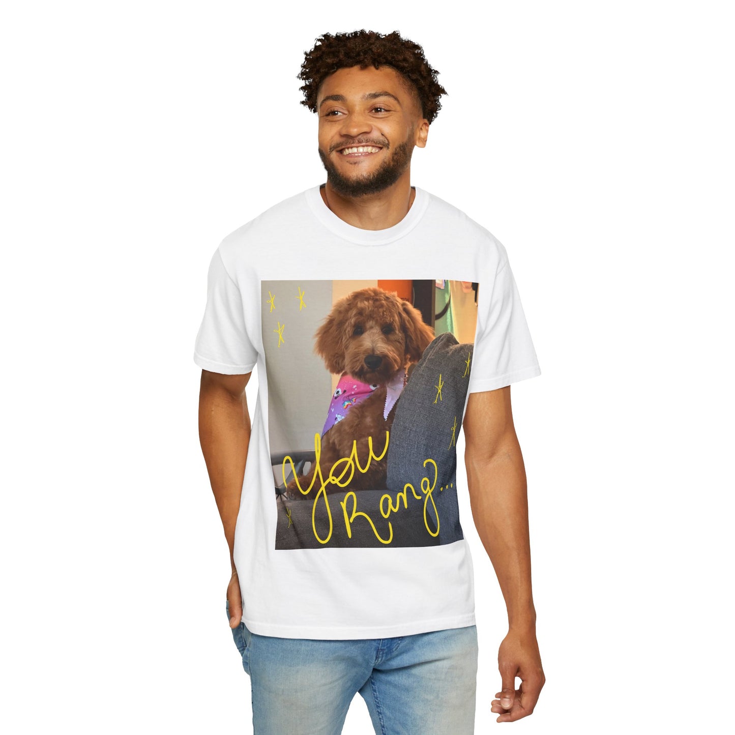 You Rang? Winston the Goldendoodle Graphic Tee