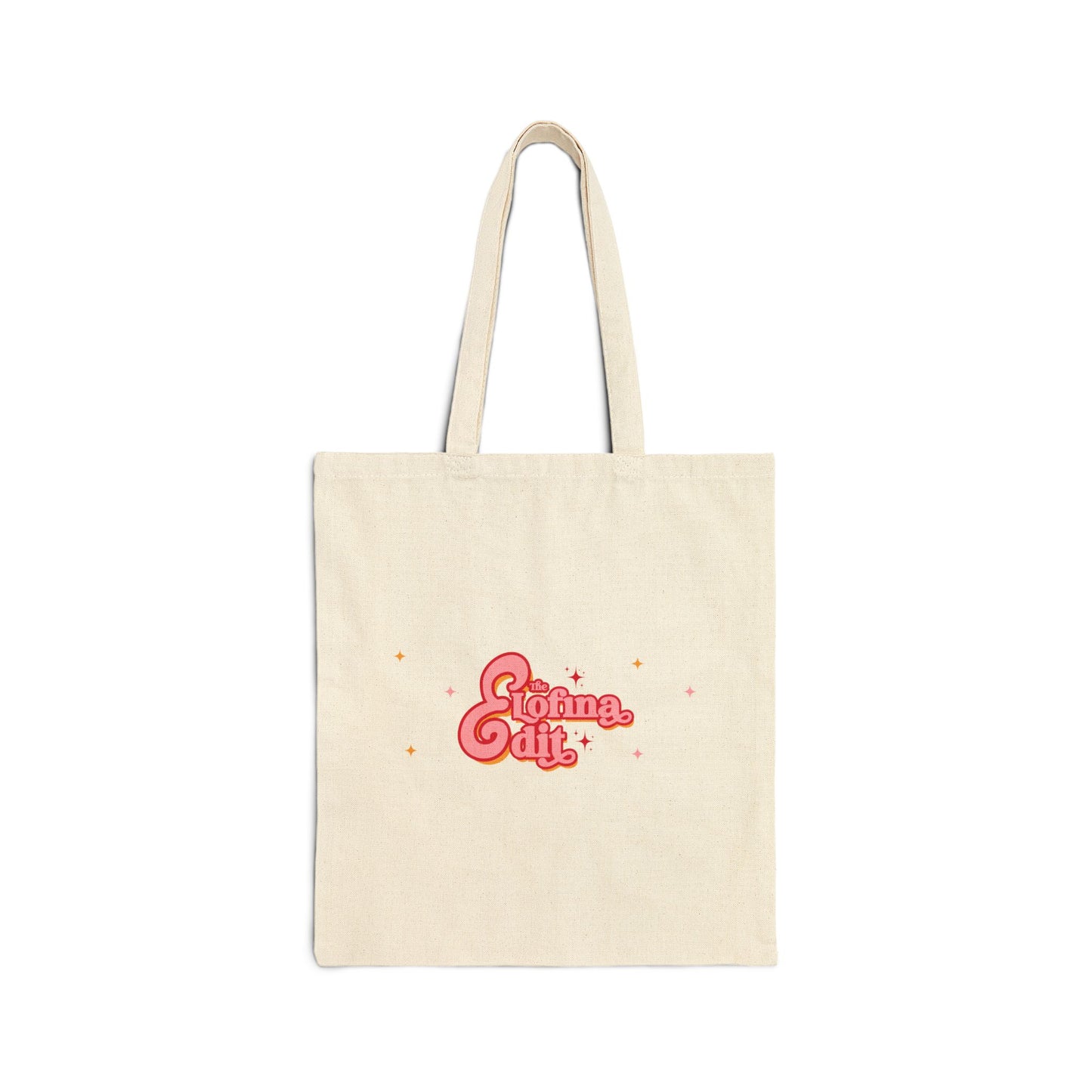 Retro “Going Out” Cotton Canvas Tote — Cute Pink 70s-Inspired Shopper Bag