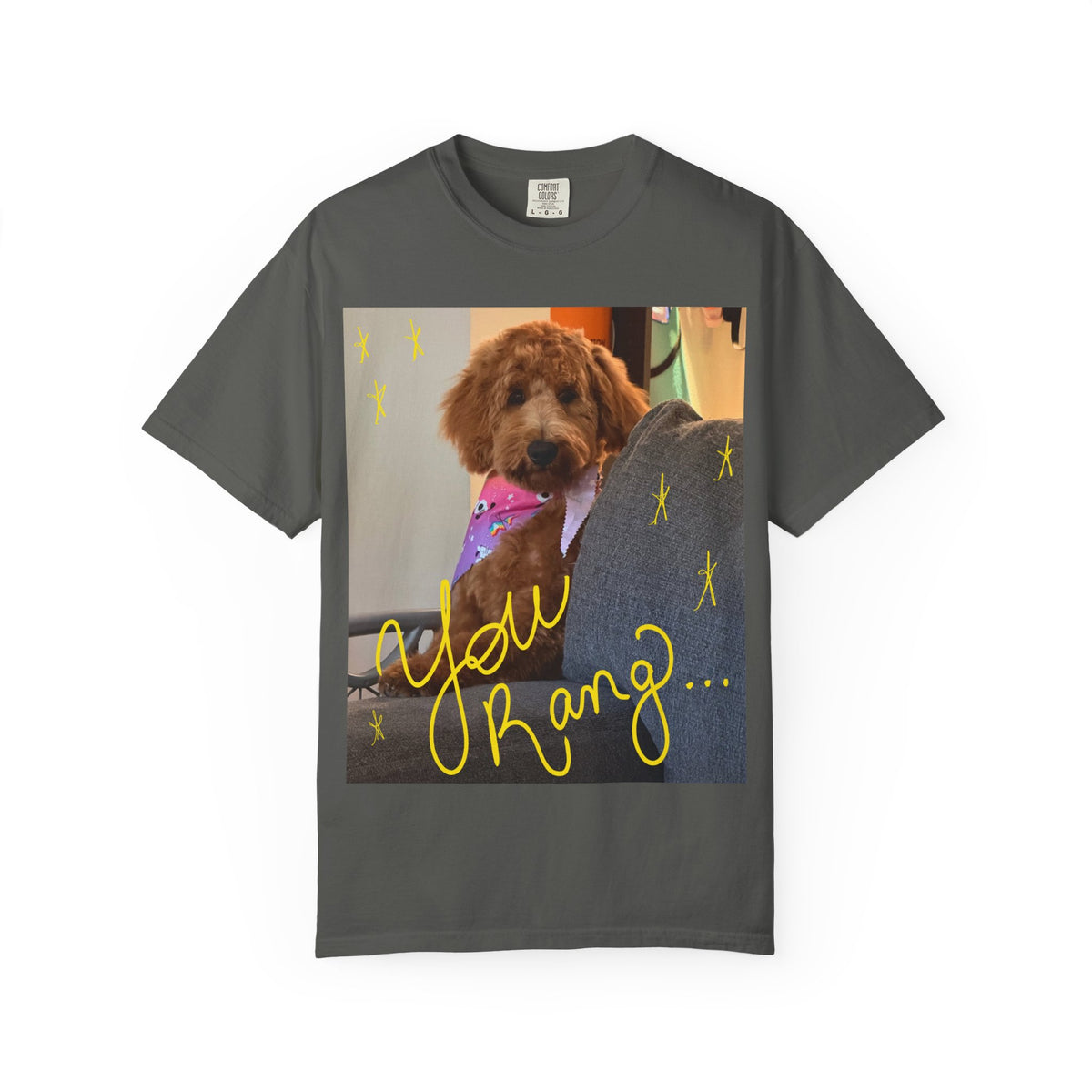 You Rang? Winston the Goldendoodle Graphic Tee