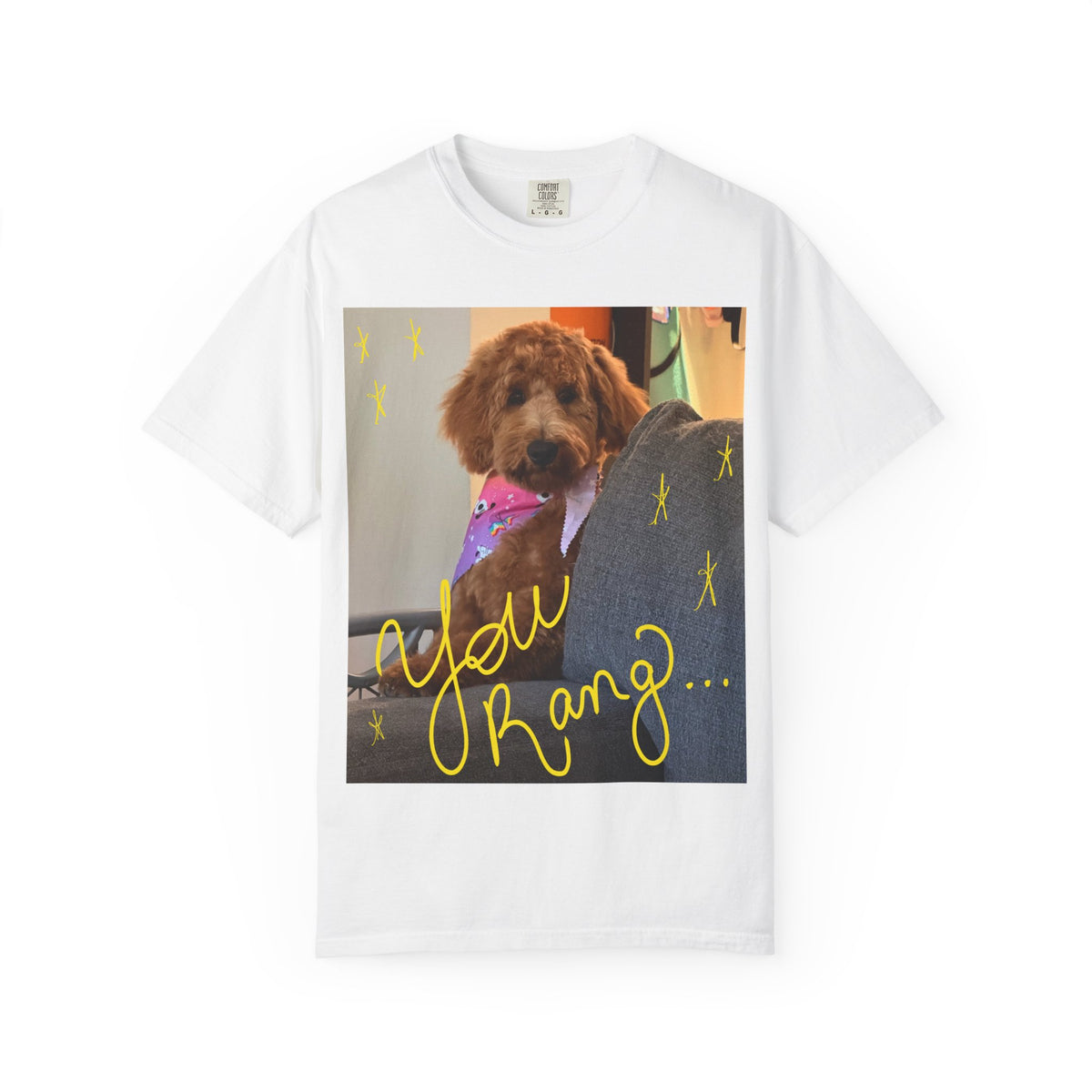 You Rang? Winston the Goldendoodle Graphic Tee