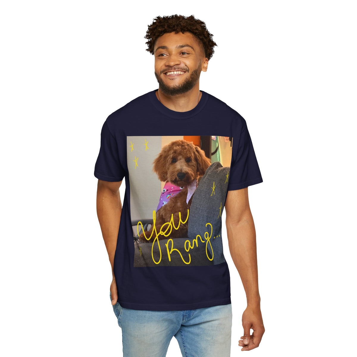 You Rang? Winston the Goldendoodle Graphic Tee