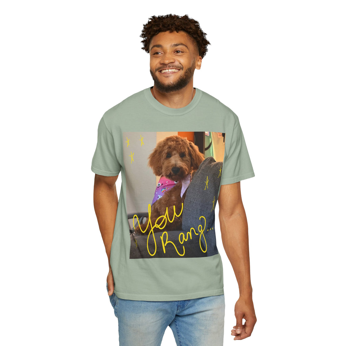 You Rang? Winston the Goldendoodle Graphic Tee