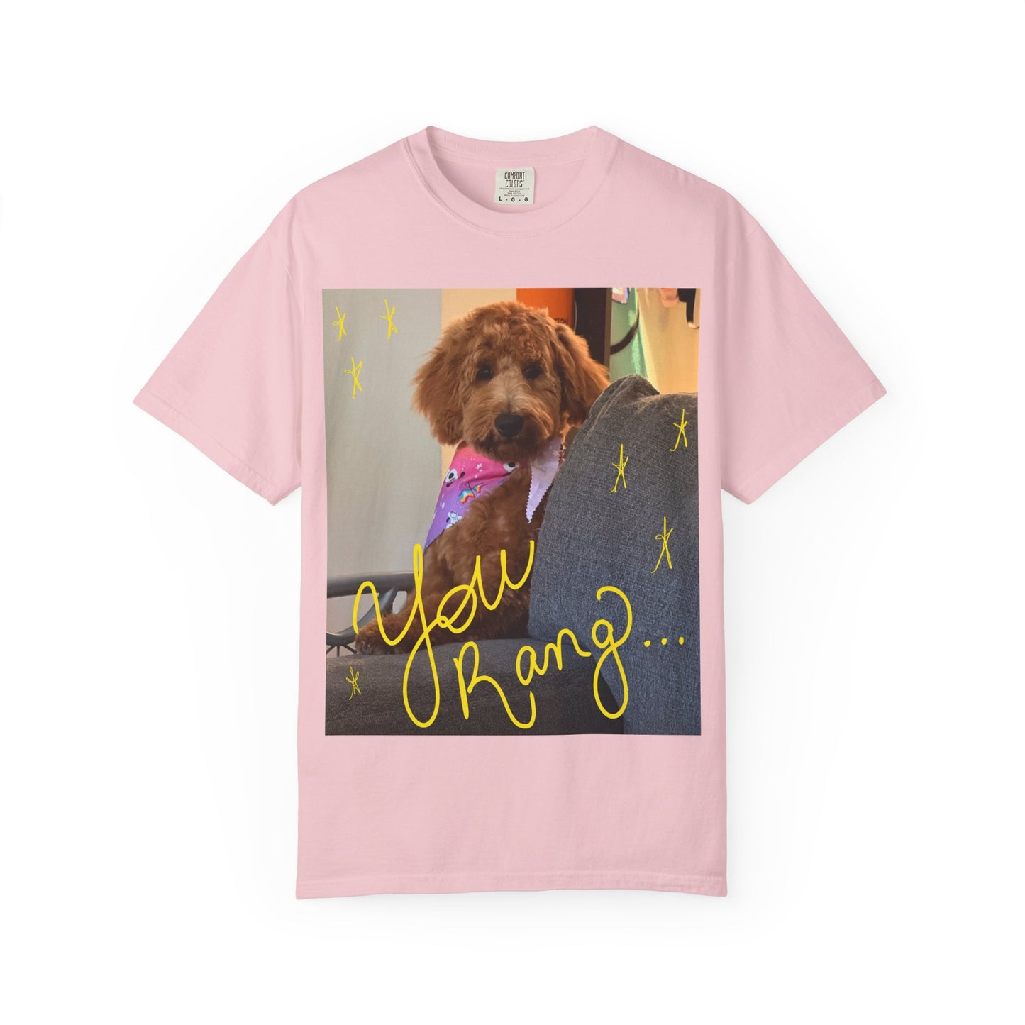 You Rang? Winston the Goldendoodle Graphic Tee