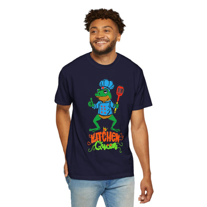 Kitchen Queen T-Shirt — Cute Frog Chef Graphic Unisex Tee