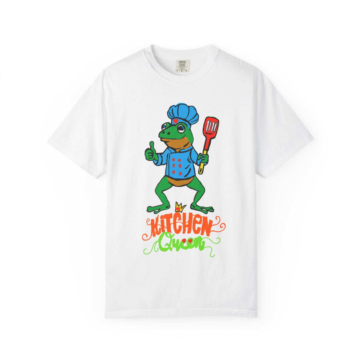 Kitchen Queen T-Shirt — Cute Frog Chef Graphic Unisex Tee