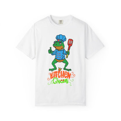 Kitchen Queen T-Shirt — Cute Frog Chef Graphic Unisex Tee