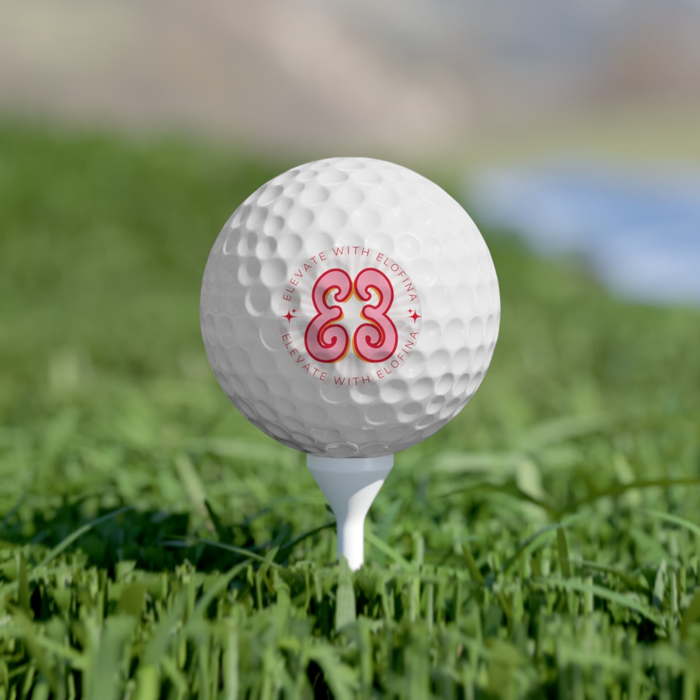Golf Balls, 6pcs - Elevate with Elofina Butterfly Logo