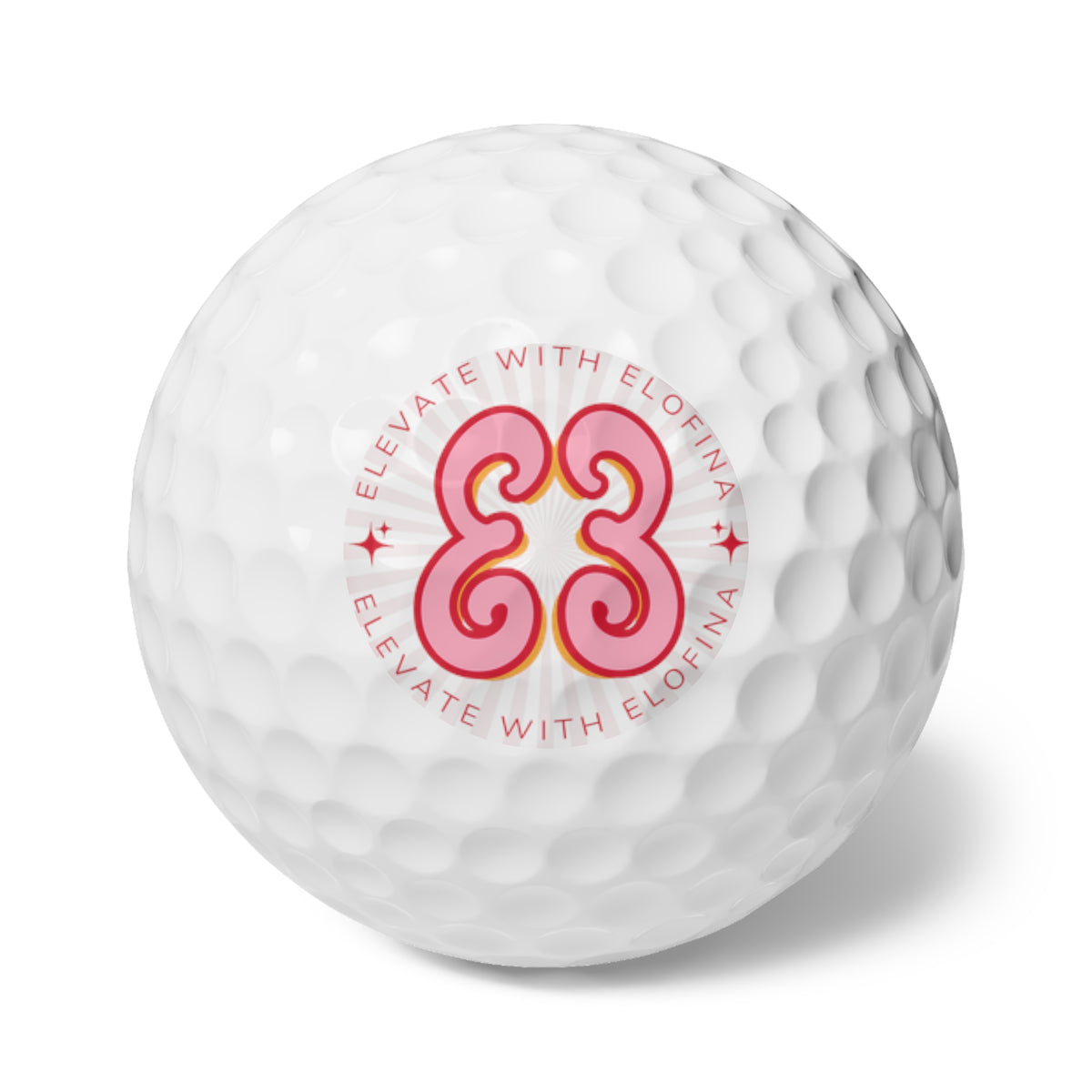 Golf Balls, 6pcs - Elevate with Elofina Butterfly Logo